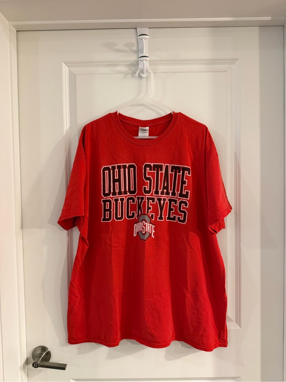 Gildan Red Ohio State Buckeyes Crew Neck T‑Shirt
